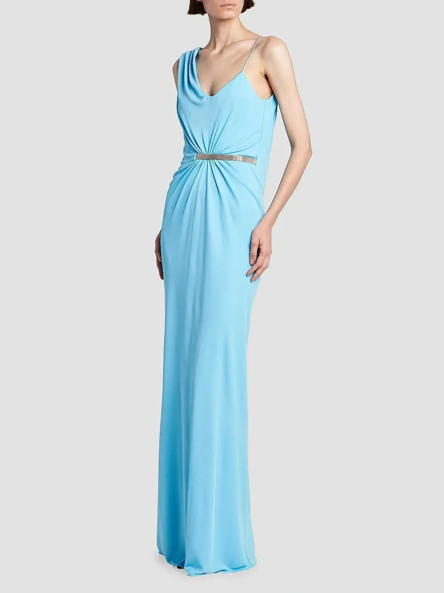 Tom Ford Women's Draped Hardware One-Shoulder Gown | Thumbnail 4 Tom Ford Women's Draped Hardware One-Shoulder Gown | Thumbnail 4