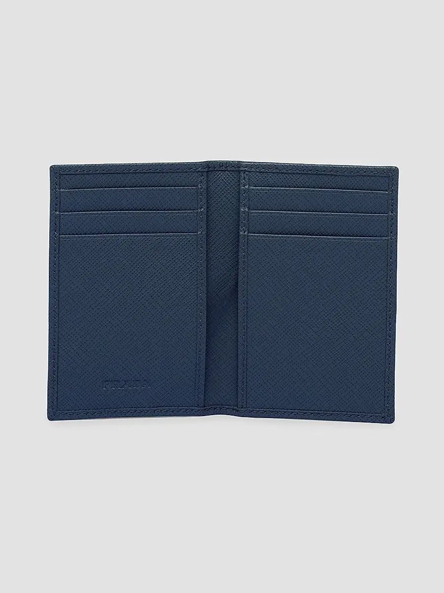Prada Men's Saffiano Leather Card Holder | Thumbnail 2 Prada Men's Saffiano Leather Card Holder | Thumbnail 2