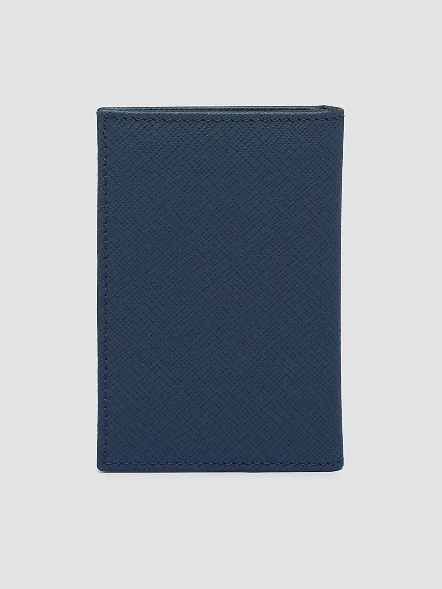Prada Men's Saffiano Leather Card Holder | Thumbnail 3 Prada Men's Saffiano Leather Card Holder | Thumbnail 3