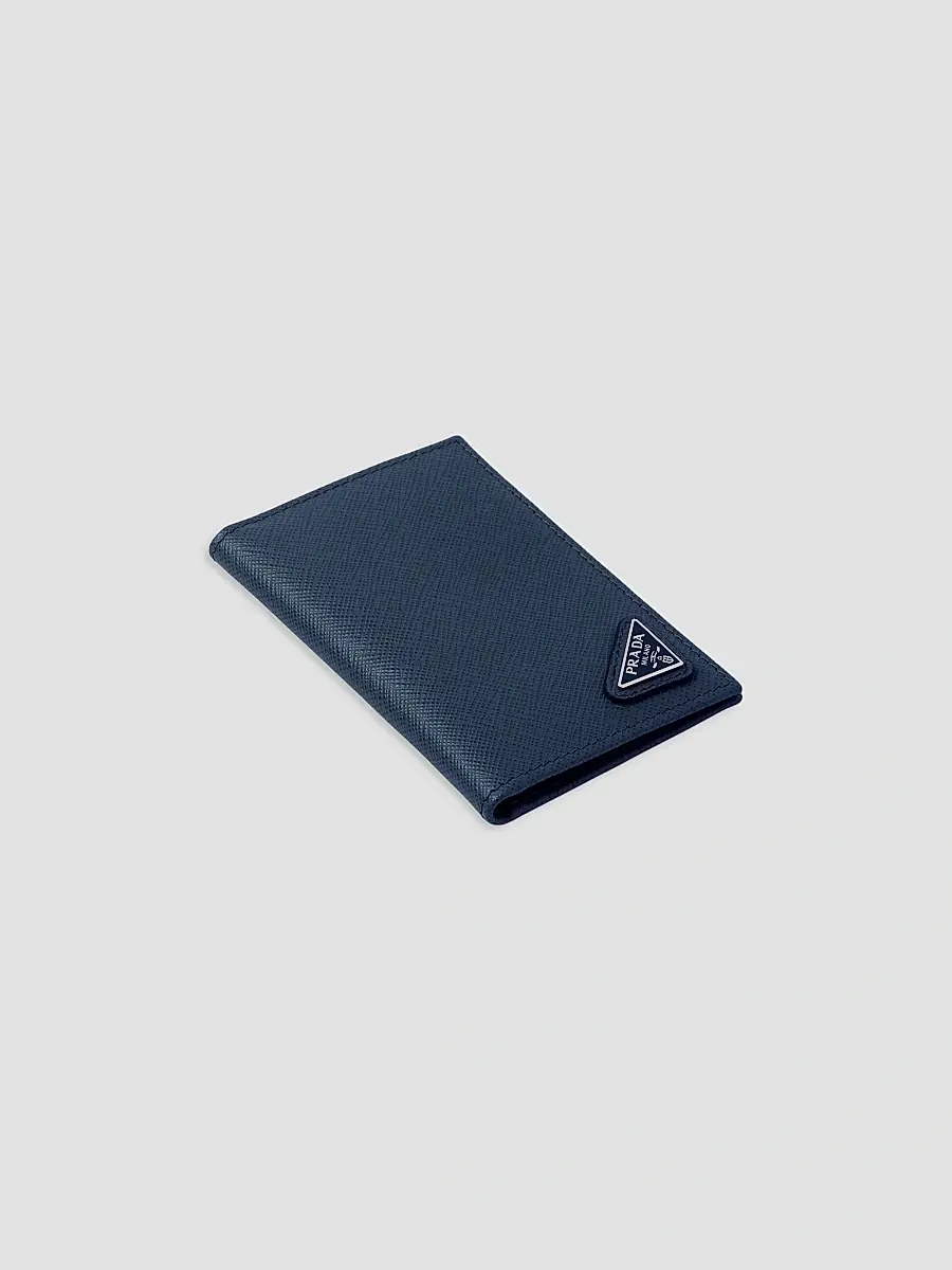 Prada Men's Saffiano Leather Card Holder | Thumbnail 4 Prada Men's Saffiano Leather Card Holder | Thumbnail 4
