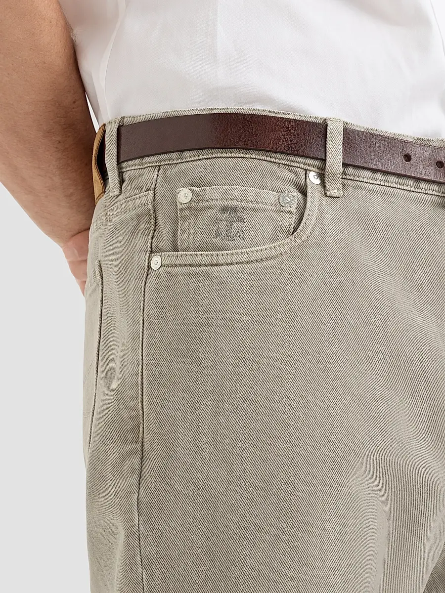 Brunello Cucinelli Men's Garment-Dyed Denim Iconic Fit Five-Pocket Jeans | Thumbnail 4 Brunello Cucinelli Men's Garment-Dyed Denim Iconic Fit Five-Pocket Jeans | Thumbnail 4