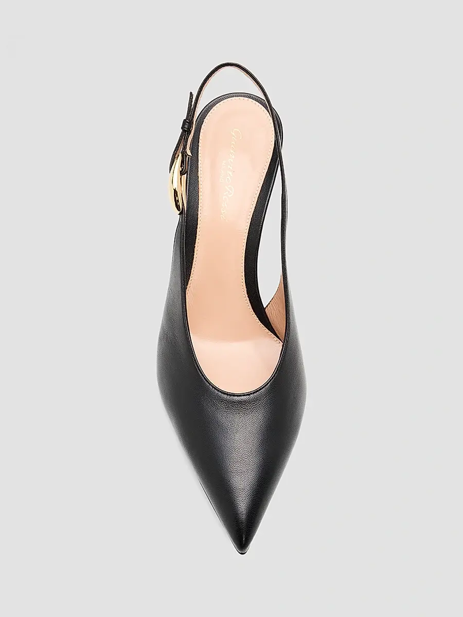 Gianvito Rossi Women's 70MM Leather Slingback Pumps | Thumbnail 4