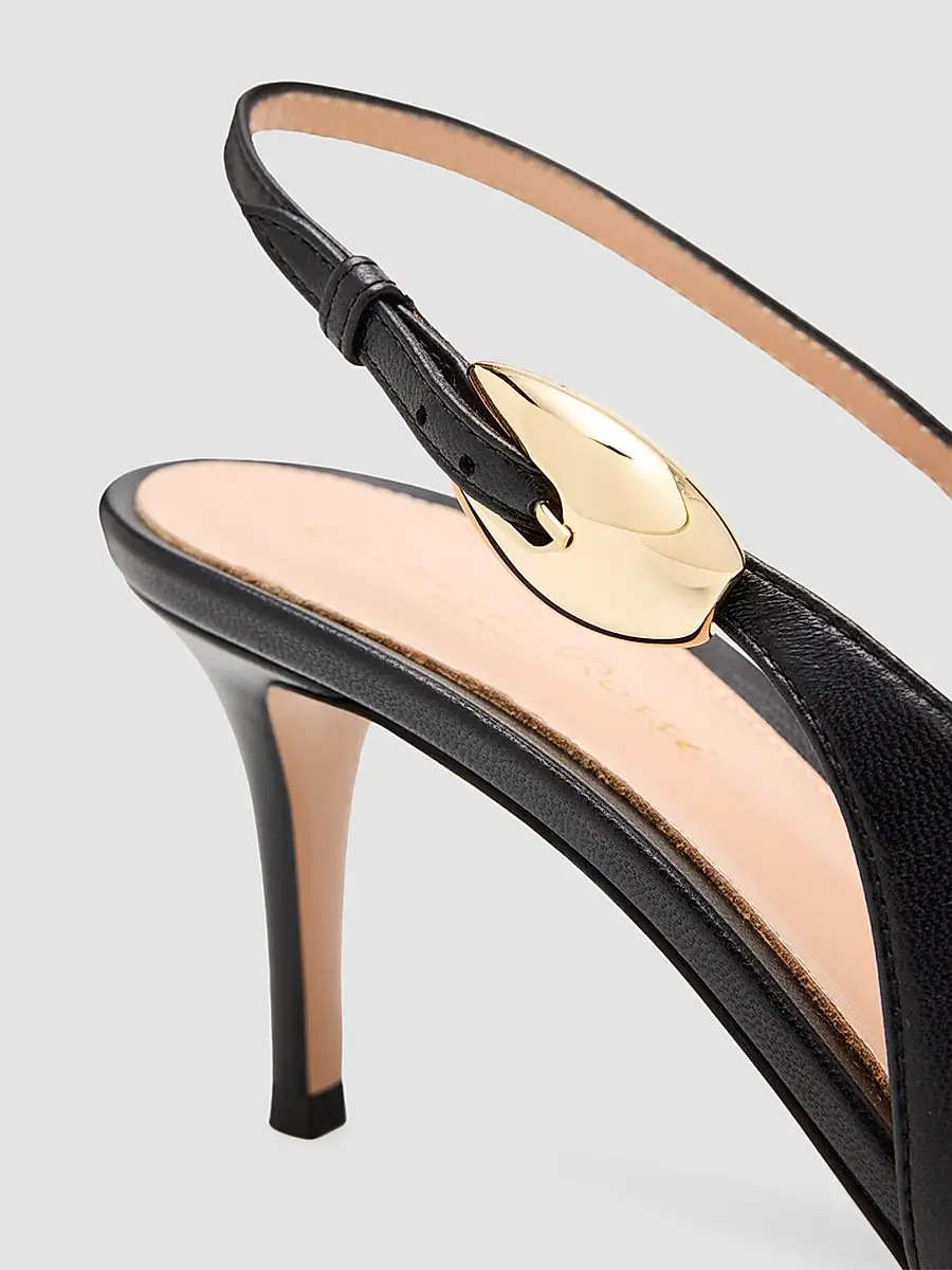 Gianvito Rossi Women's 70MM Leather Slingback Pumps | Thumbnail 5