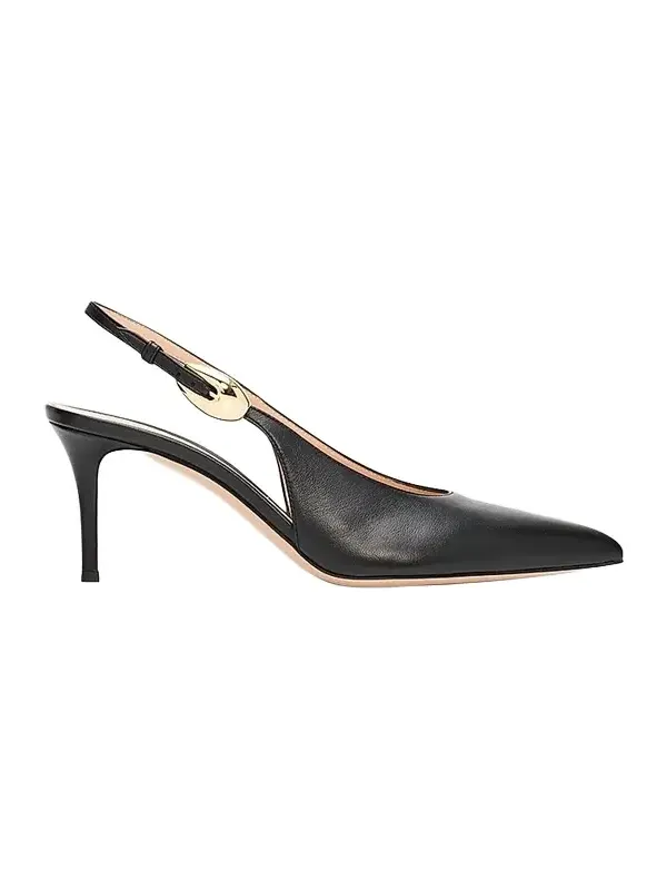 Women's 70MM Leather Slingback Pumps