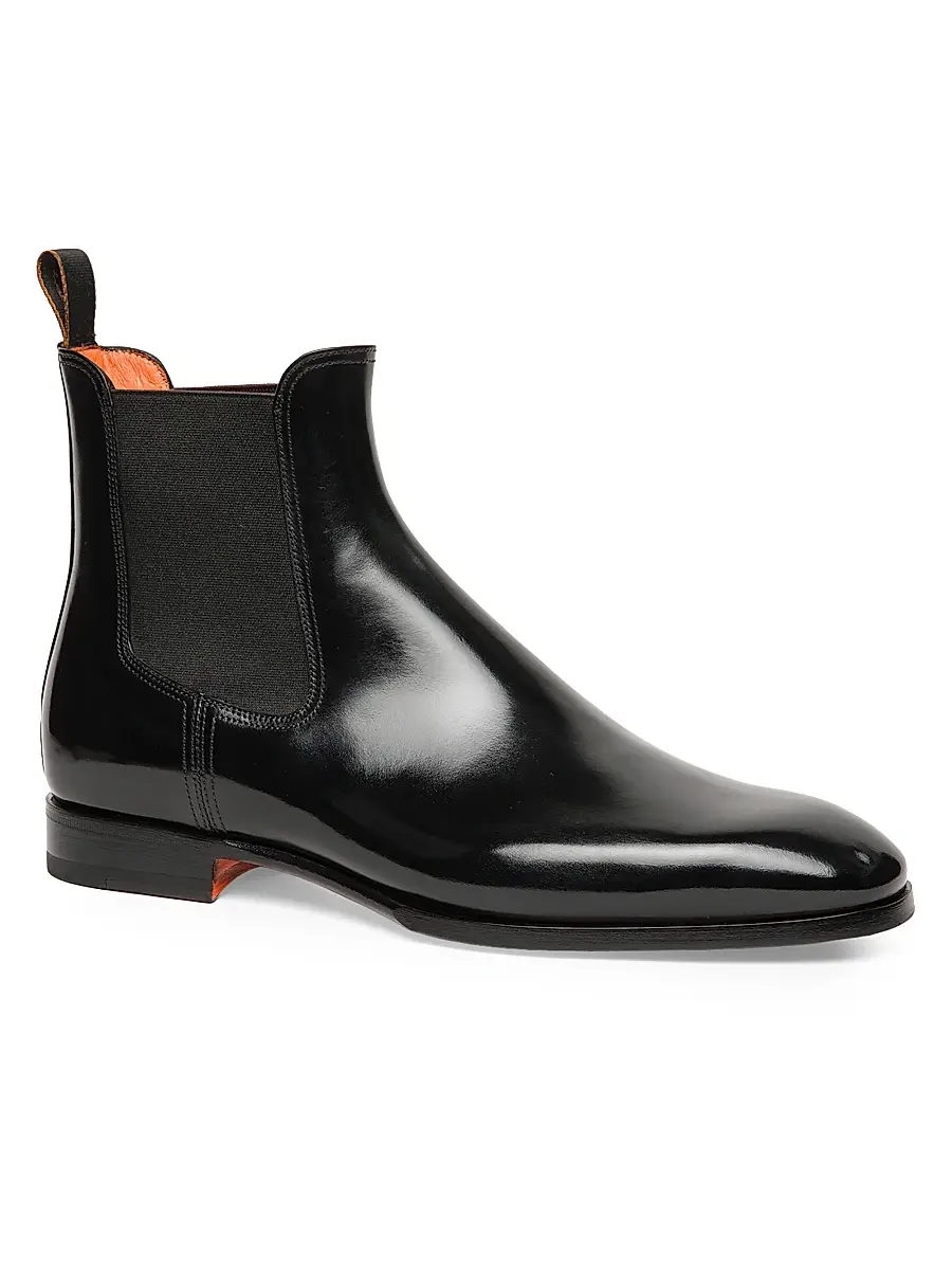 Santoni Men's Archer Leather Chelsea Boots | Thumbnail 2 Santoni Men's Archer Leather Chelsea Boots | Thumbnail 2