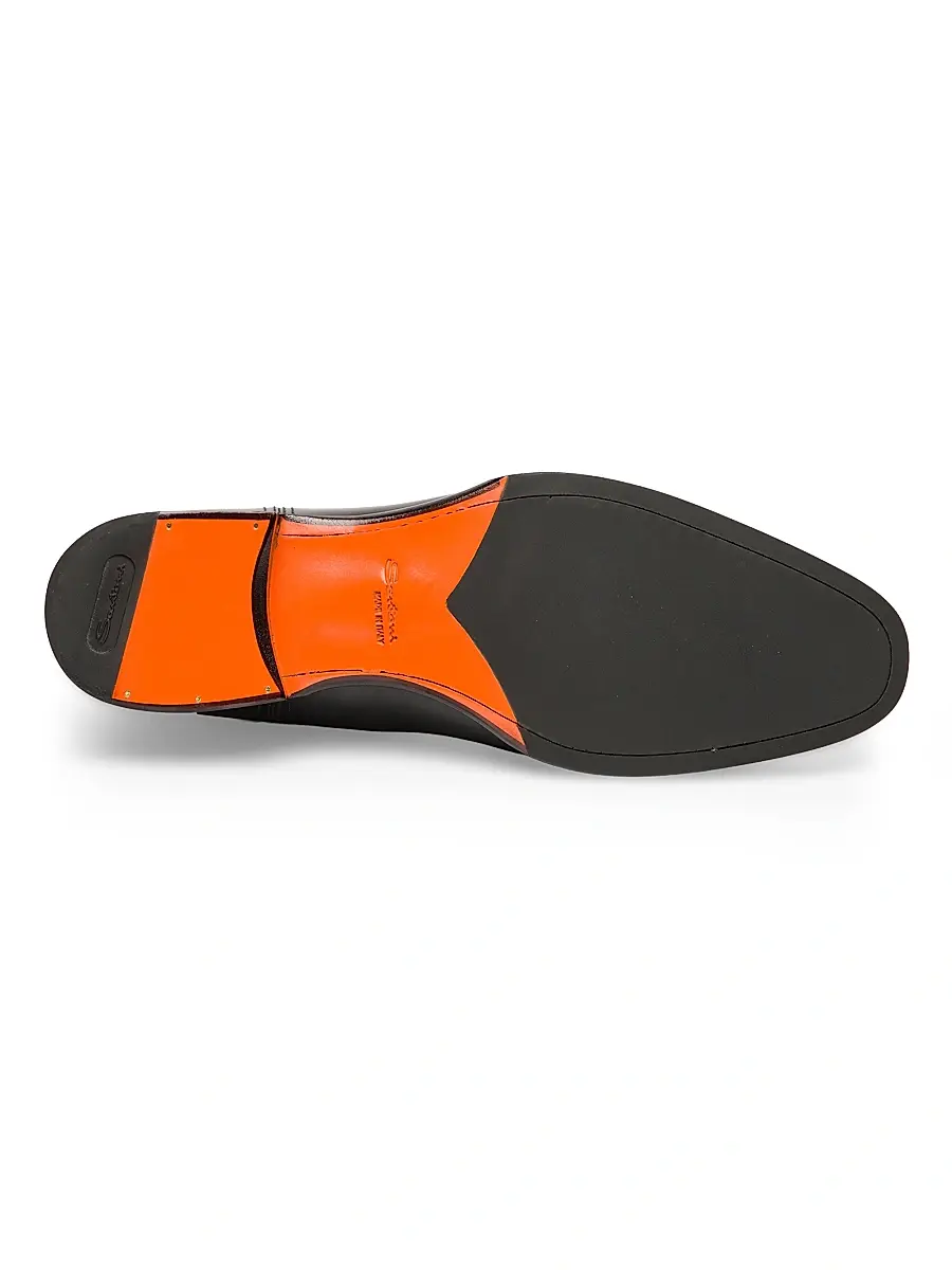 Santoni Men's Archer Leather Chelsea Boots | Thumbnail 4 Santoni Men's Archer Leather Chelsea Boots | Thumbnail 4