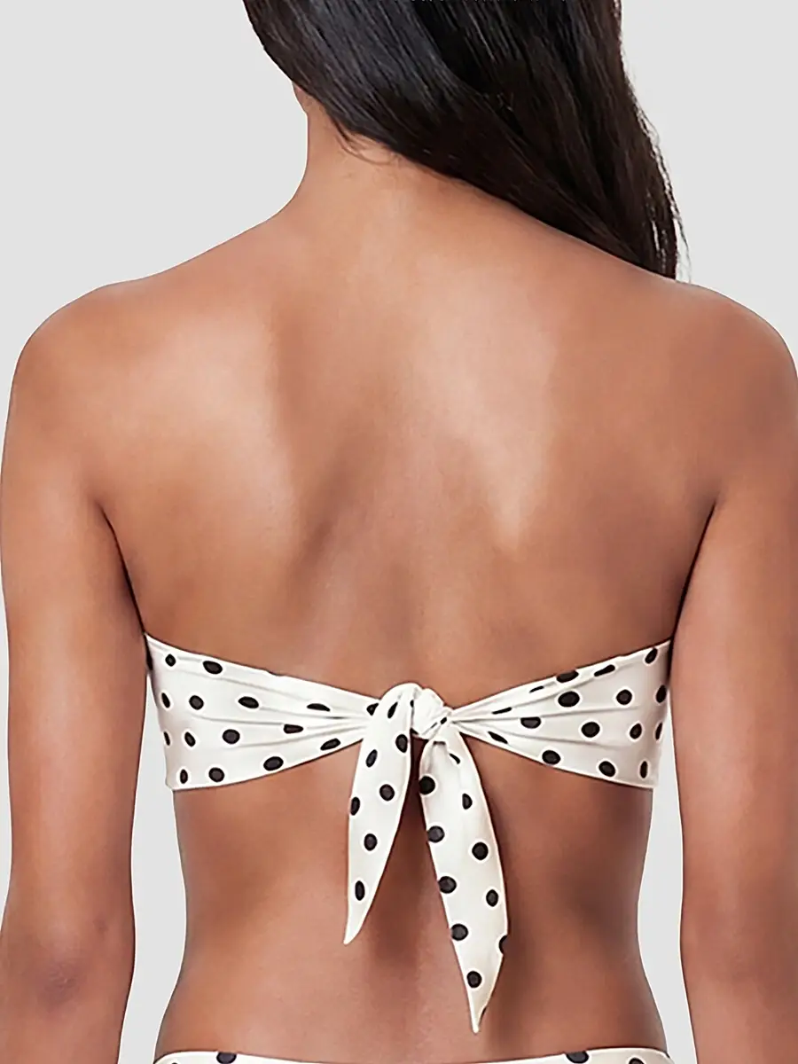 Nicholas the Label Women's Naia Polka Dot Knotted Bikini Top | Thumbnail 3 Nicholas the Label Women's Naia Polka Dot Knotted Bikini Top | Thumbnail 3