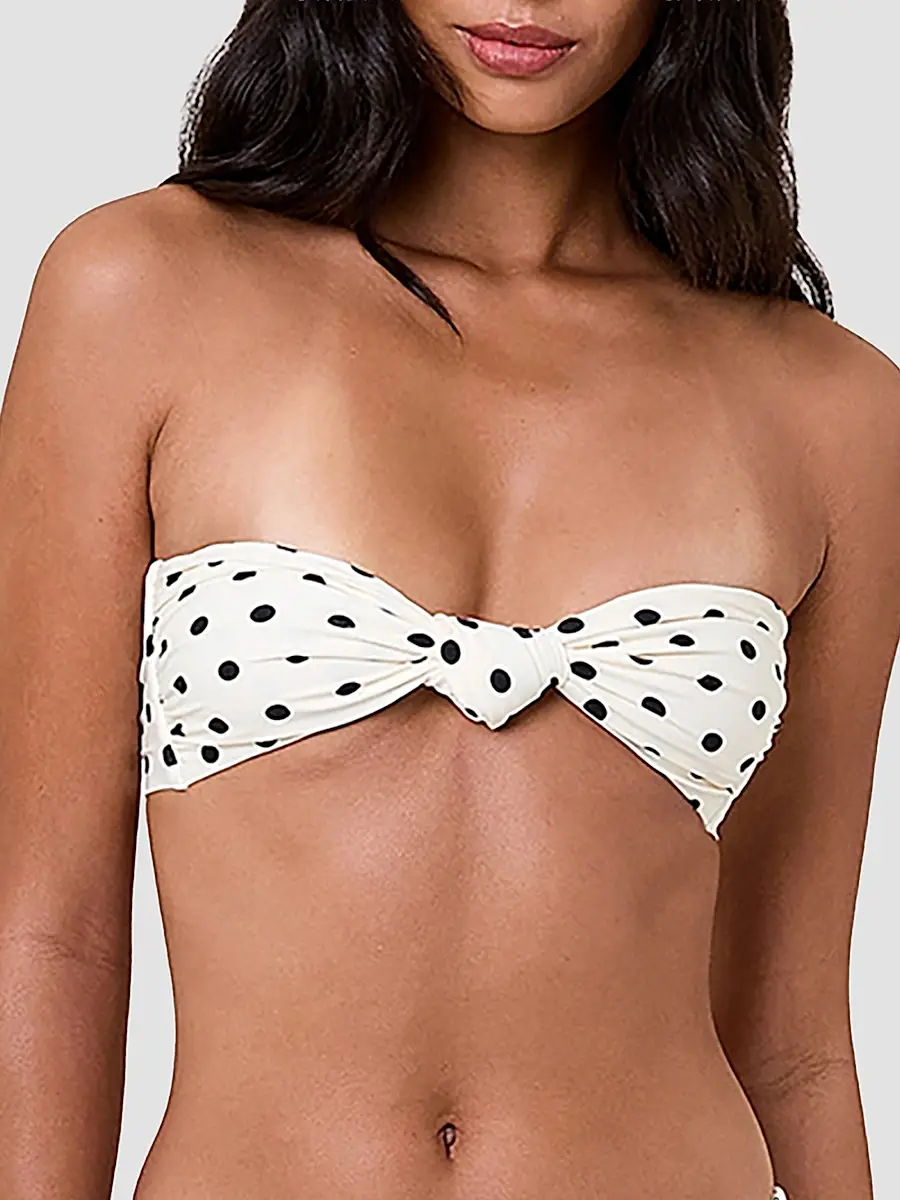 Nicholas the Label Women's Naia Polka Dot Knotted Bikini Top | Thumbnail 4 Nicholas the Label Women's Naia Polka Dot Knotted Bikini Top | Thumbnail 4