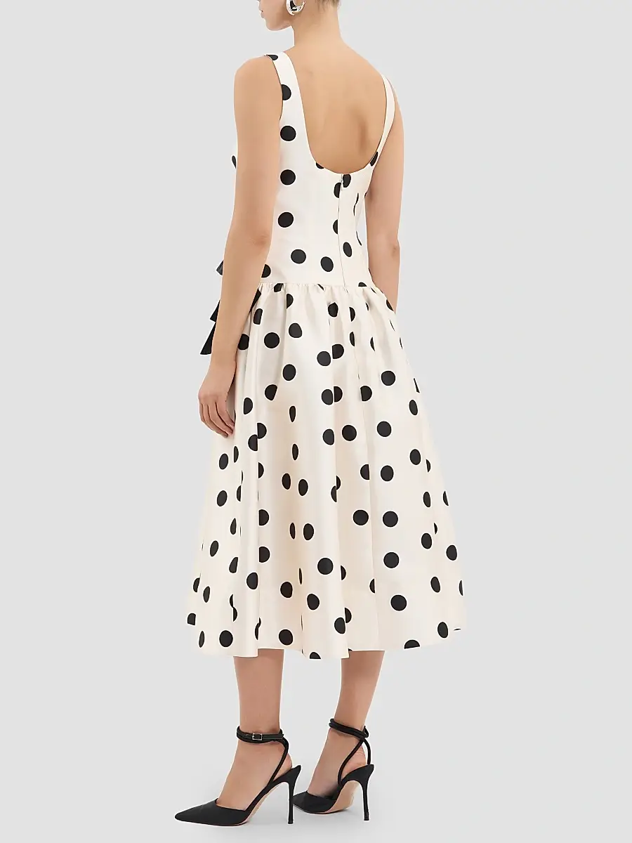 Rebecca Vallance Women's Bacio Polka Dot Midi Dress | Thumbnail 3 Rebecca Vallance Women's Bacio Polka Dot Midi Dress | Thumbnail 3