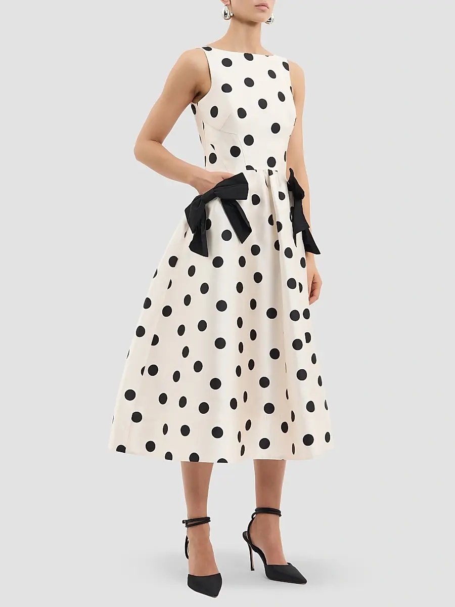 Rebecca Vallance Women's Bacio Polka Dot Midi Dress | Thumbnail 5 Rebecca Vallance Women's Bacio Polka Dot Midi Dress | Thumbnail 5