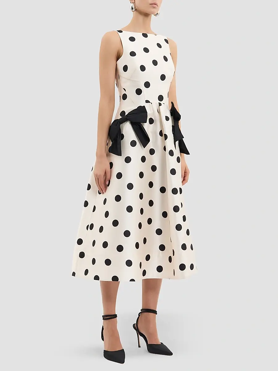 Rebecca Vallance Women's Bacio Polka Dot Midi Dress | Thumbnail 6 Rebecca Vallance Women's Bacio Polka Dot Midi Dress | Thumbnail 6