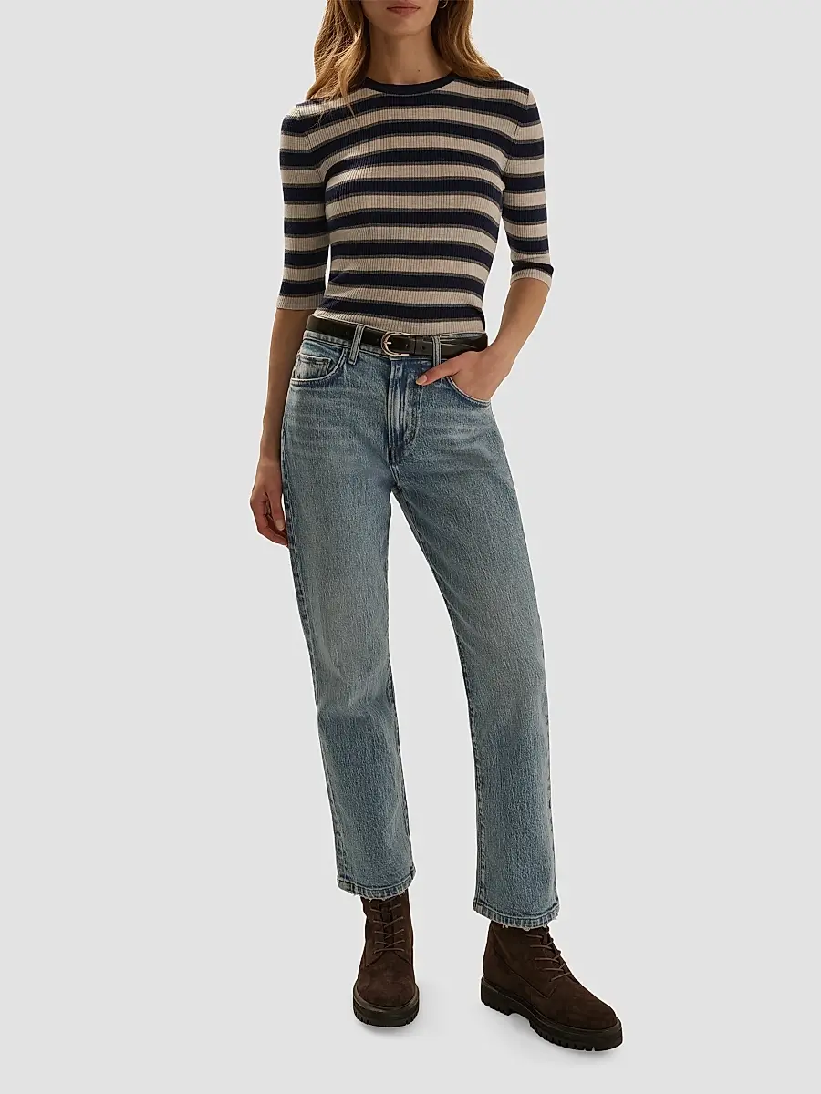 Favorite Daughter Women's The Amelia Striped Wool Top | Thumbnail 2 Favorite Daughter Women's The Amelia Striped Wool Top | Thumbnail 2