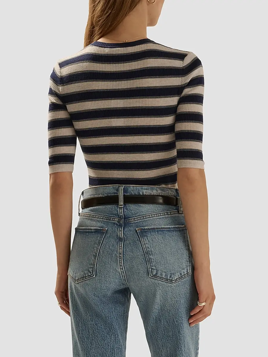 Favorite Daughter Women's The Amelia Striped Wool Top | Thumbnail 3 Favorite Daughter Women's The Amelia Striped Wool Top | Thumbnail 3