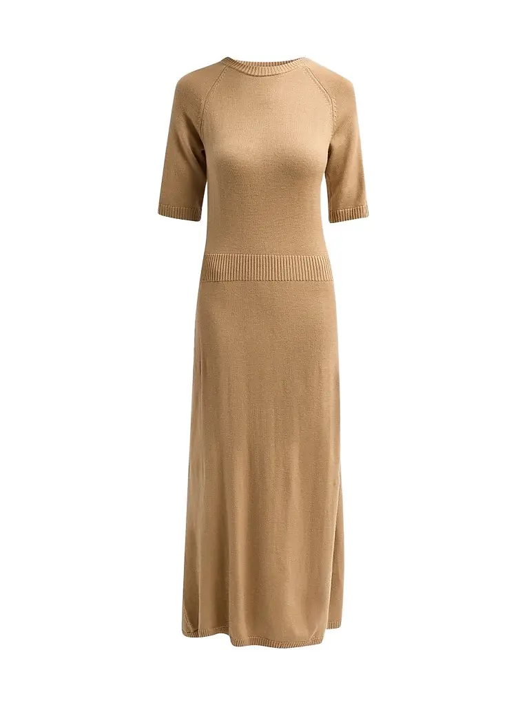 Ramy Brook Women's Wendy Wool Midi Dress - Camel - Size XL | Image 1 Ramy Brook Women's Wendy Wool Midi Dress - Camel - Size XL | Image 1