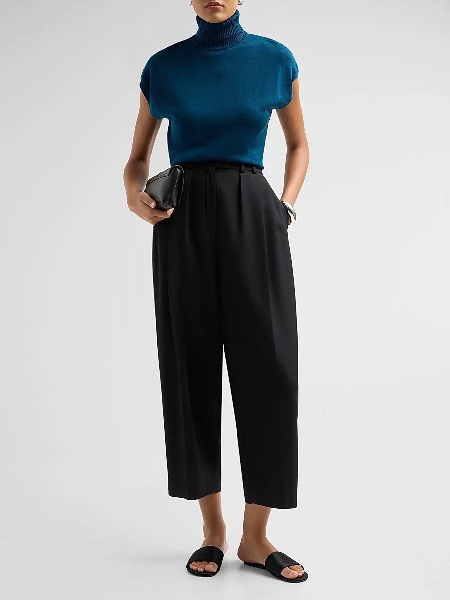 Ramy Brook Women's Natalie Cap-Sleeve Wool Sweater | Thumbnail 2