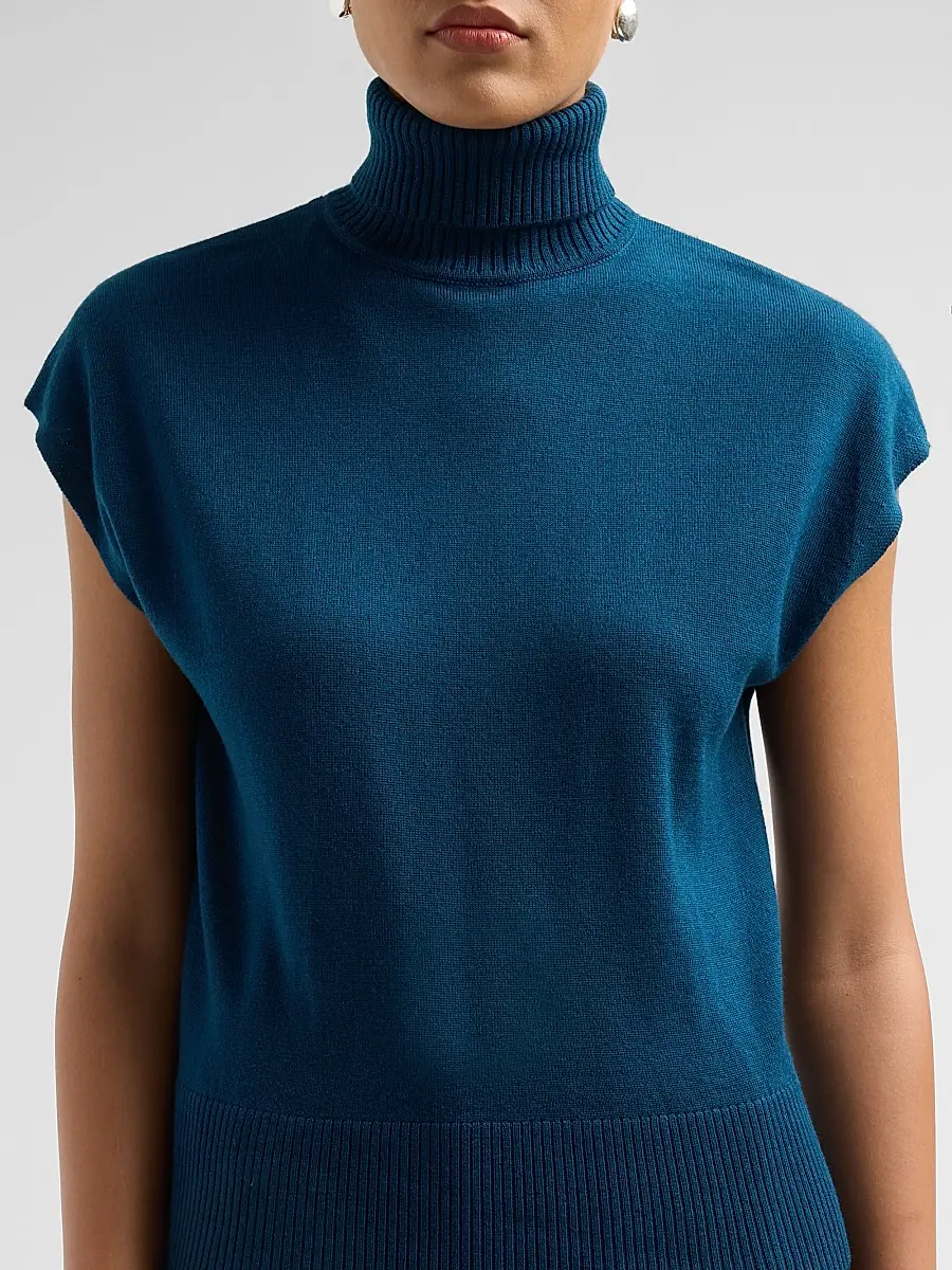 Ramy Brook Women's Natalie Cap-Sleeve Wool Sweater | Thumbnail 5