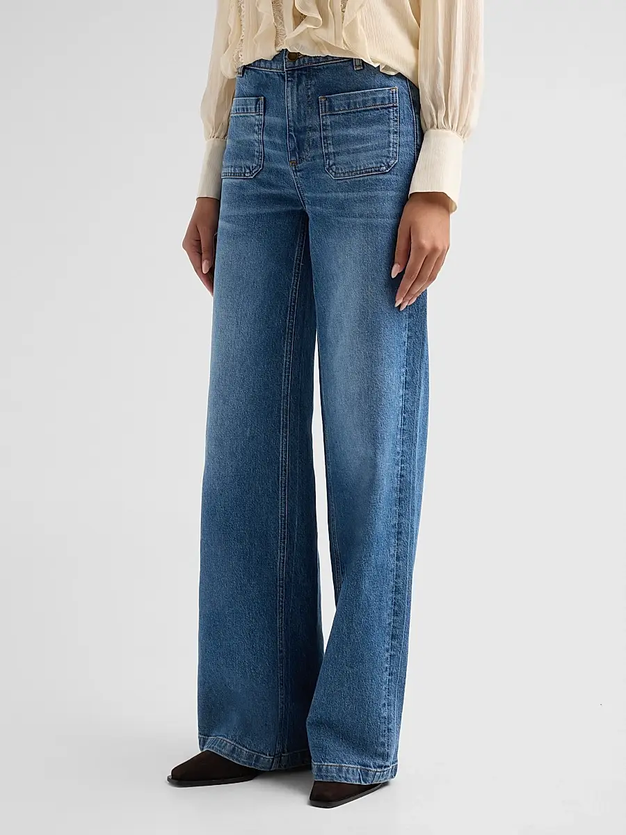 Ramy Brook Women's Cleo Mid-Rise Straight-Leg Jeans | Thumbnail 4 Ramy Brook Women's Cleo Mid-Rise Straight-Leg Jeans | Thumbnail 4