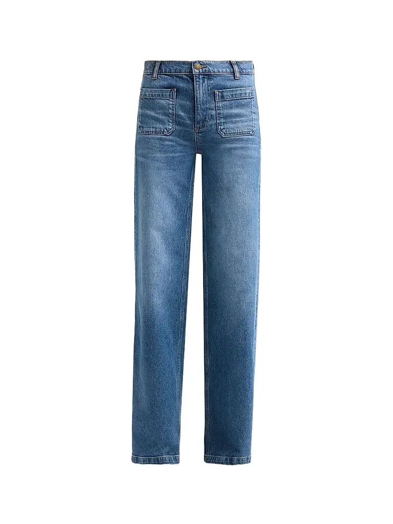 Ramy Brook Women's Cleo Mid-Rise Straight Jeans - Mid Cerulean - Size 32 | Image 1 Ramy Brook Women's Cleo Mid-Rise Straight Jeans - Mid Cerulean - Size 32 | Image 1