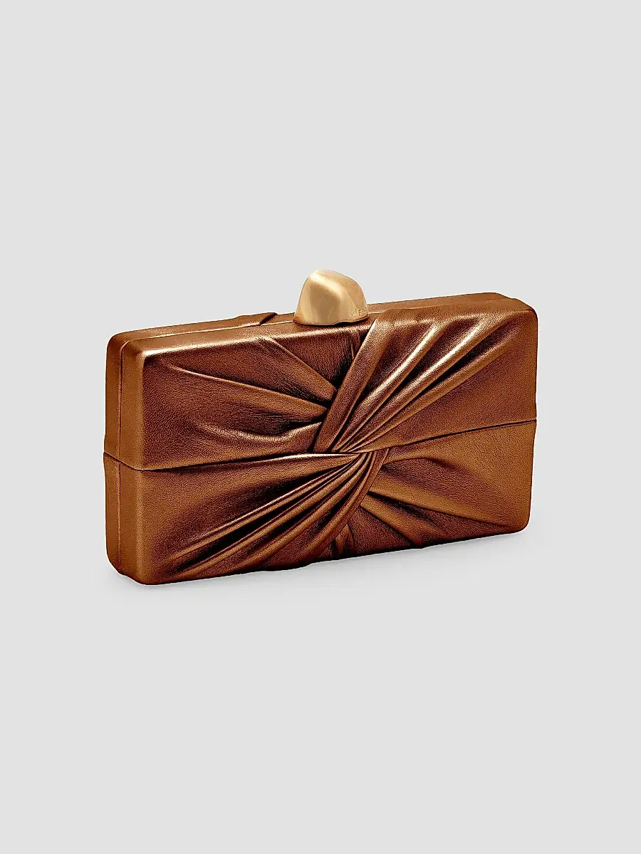 Cult Gaia Women's Lisse Metallic Leather Clutch | Thumbnail 3 Cult Gaia Women's Lisse Metallic Leather Clutch | Thumbnail 3