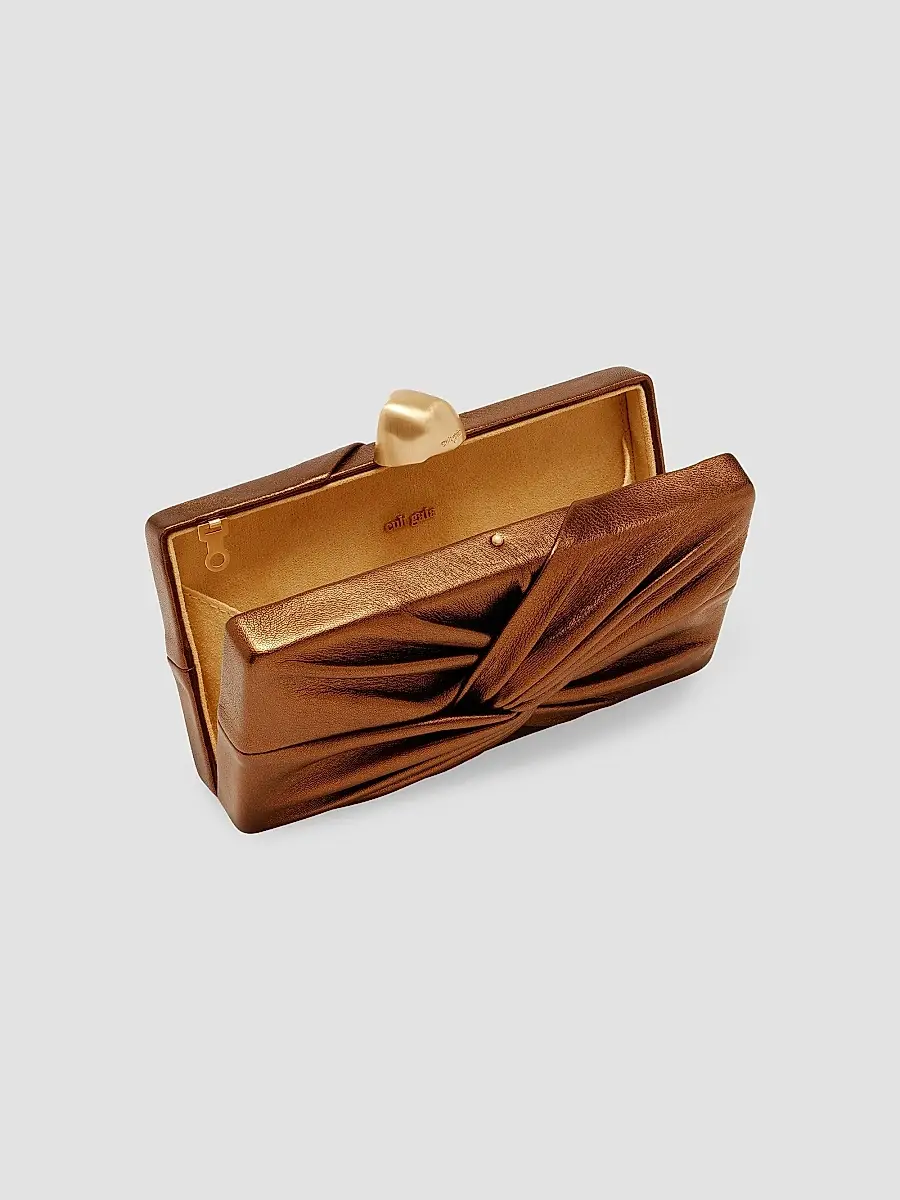 Cult Gaia Women's Lisse Metallic Leather Clutch | Thumbnail 4 Cult Gaia Women's Lisse Metallic Leather Clutch | Thumbnail 4