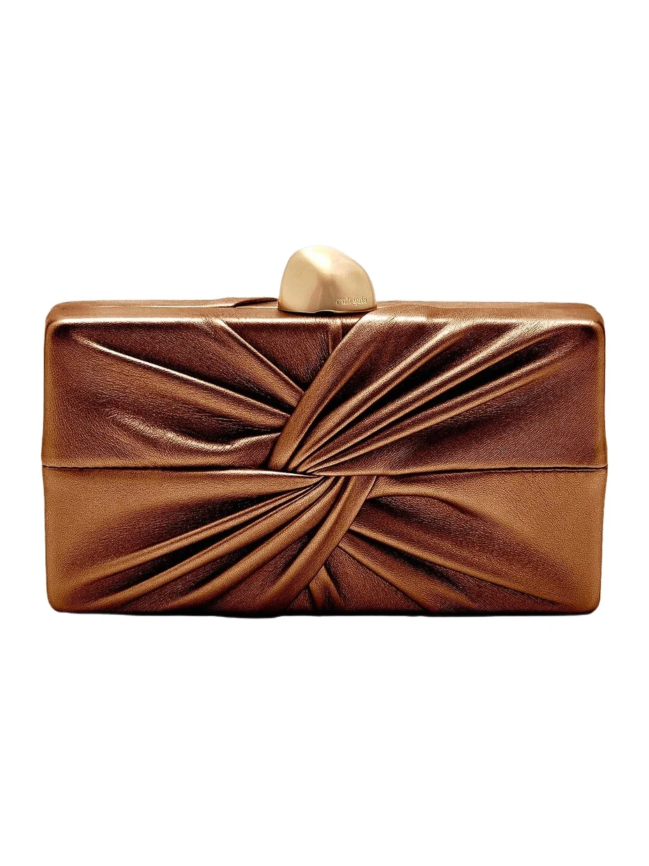 Women's Lisse Metallic Leather Clutch