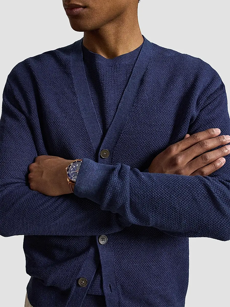 Polo Ralph Lauren Men's Linen V-Neck Cardigan | Thumbnail 5 Polo Ralph Lauren Men's Linen V-Neck Cardigan | Thumbnail 5