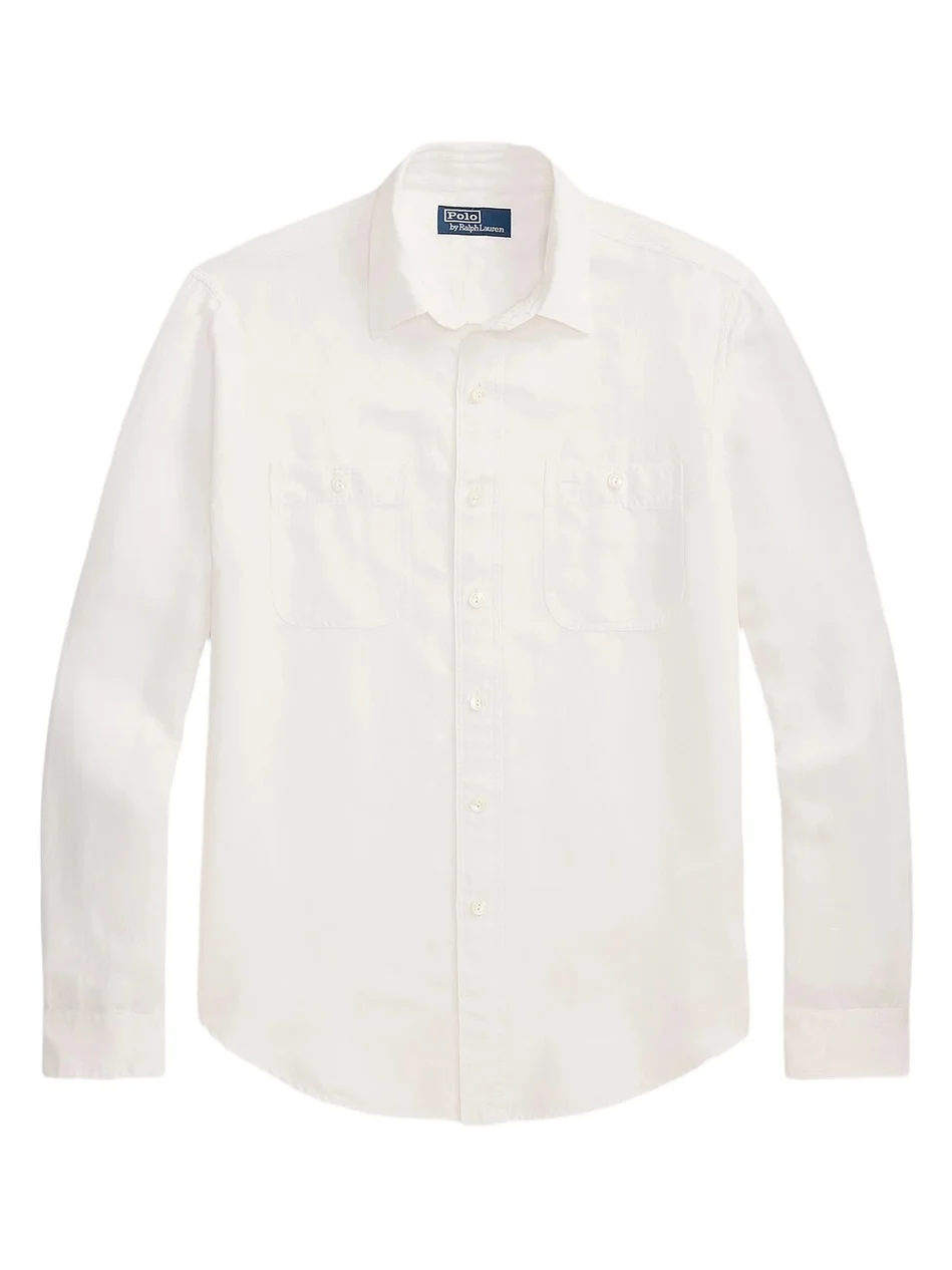 Men's Classic-Fit Linen-Silk Shirt Men's Classic-Fit Linen-Silk Shirt