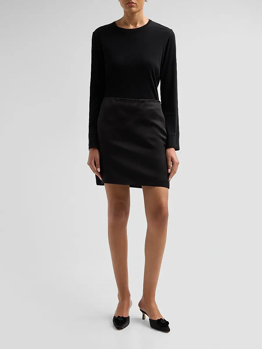 Manolo Blahnik Women's Caulon 50MM Satin Velvet-Trimmed Mules | Thumbnail 3 Manolo Blahnik Women's Caulon 50MM Satin Velvet-Trimmed Mules | Thumbnail 3
