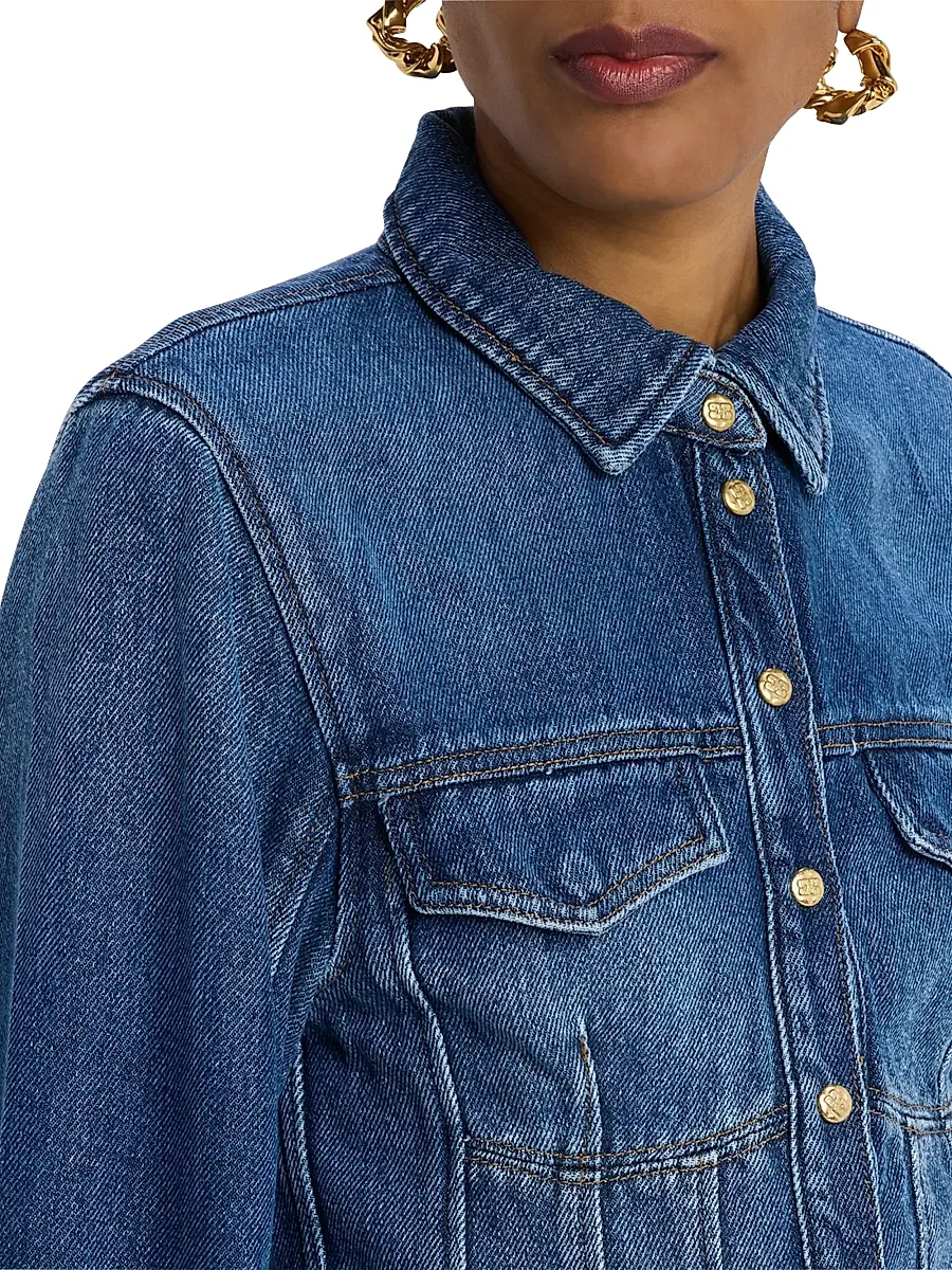 Ganni Women's Denim Corset Shirt | Thumbnail 5 Ganni Women's Denim Corset Shirt | Thumbnail 5