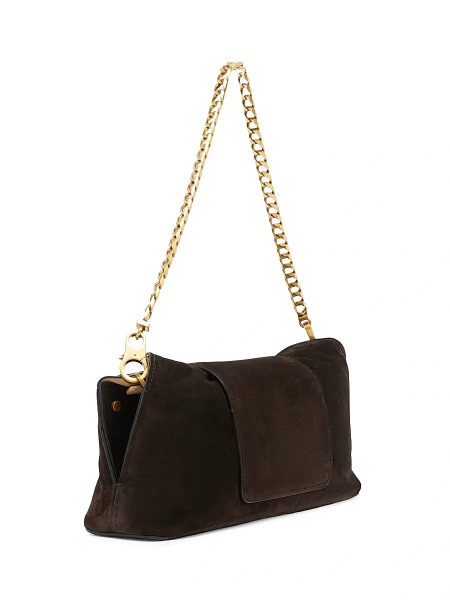 Versace Women's Medusa Suede Clutch | Thumbnail 5