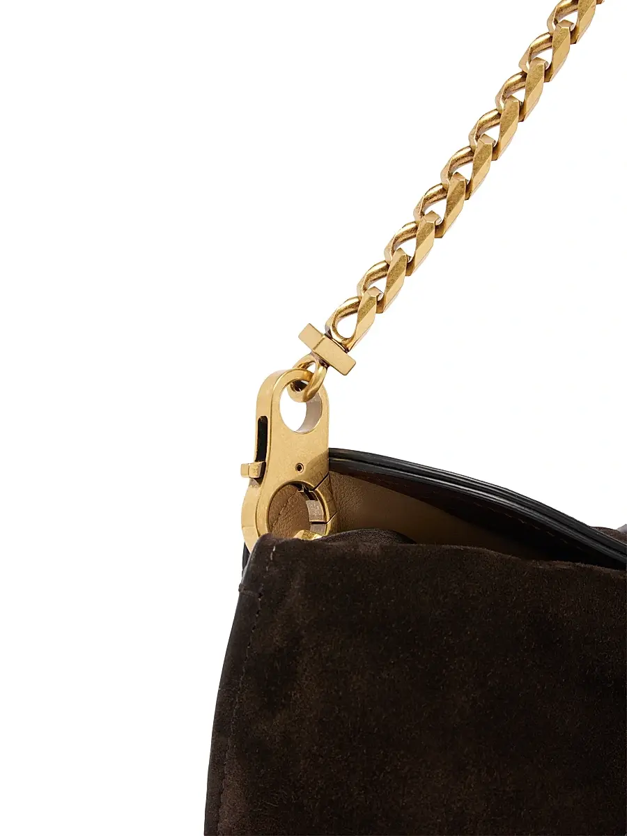 Versace Women's Medusa Suede Clutch | Thumbnail 7