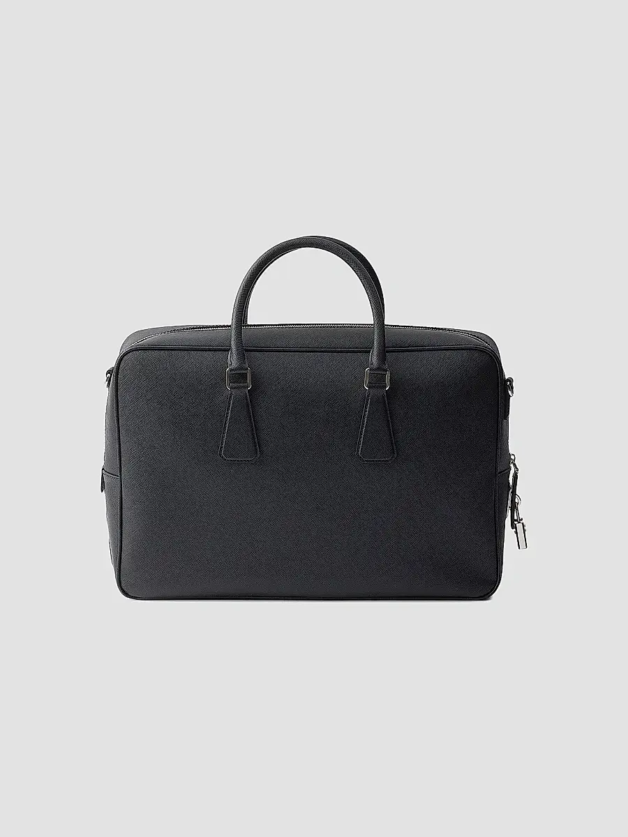 Prada Men's Saffiano Leather Work Bag | Thumbnail 3