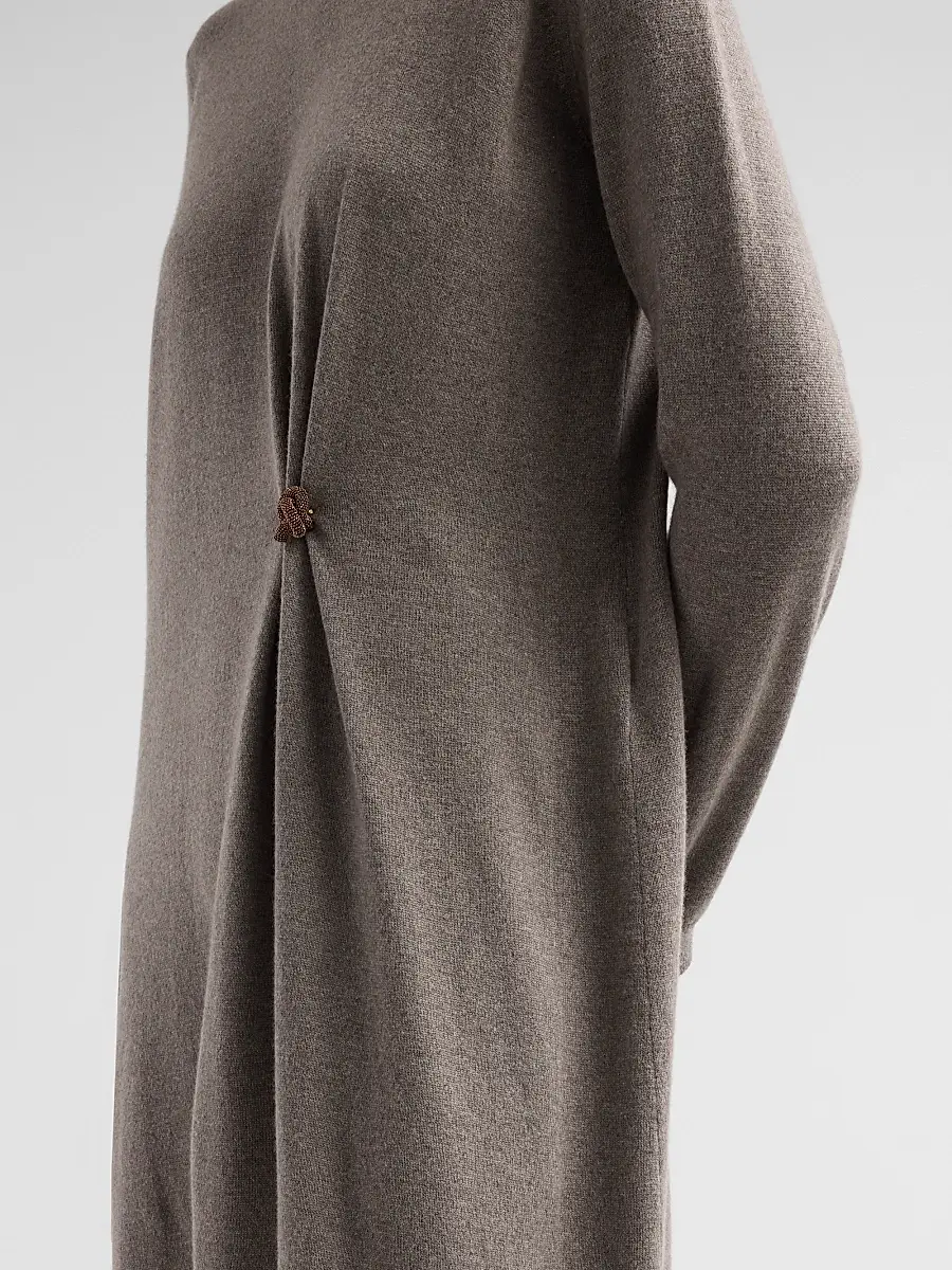 Fabiana Filippi Women's Platinum Knit Pinned Dress | Thumbnail 5