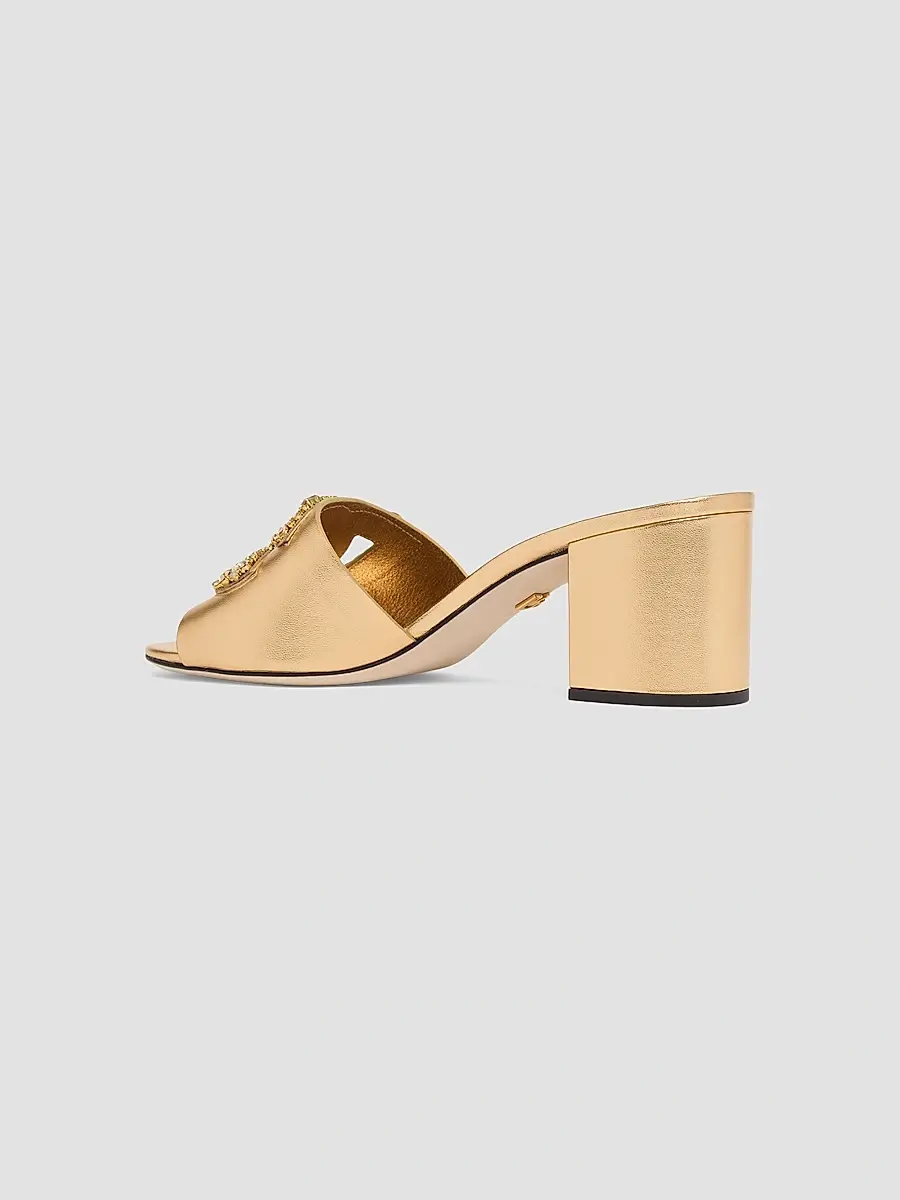 Dolce & Gabbana Women's SGX D & G Cutout Leather Sandals | Thumbnail 3 Dolce & Gabbana Women's SGX D & G Cutout Leather Sandals | Thumbnail 3