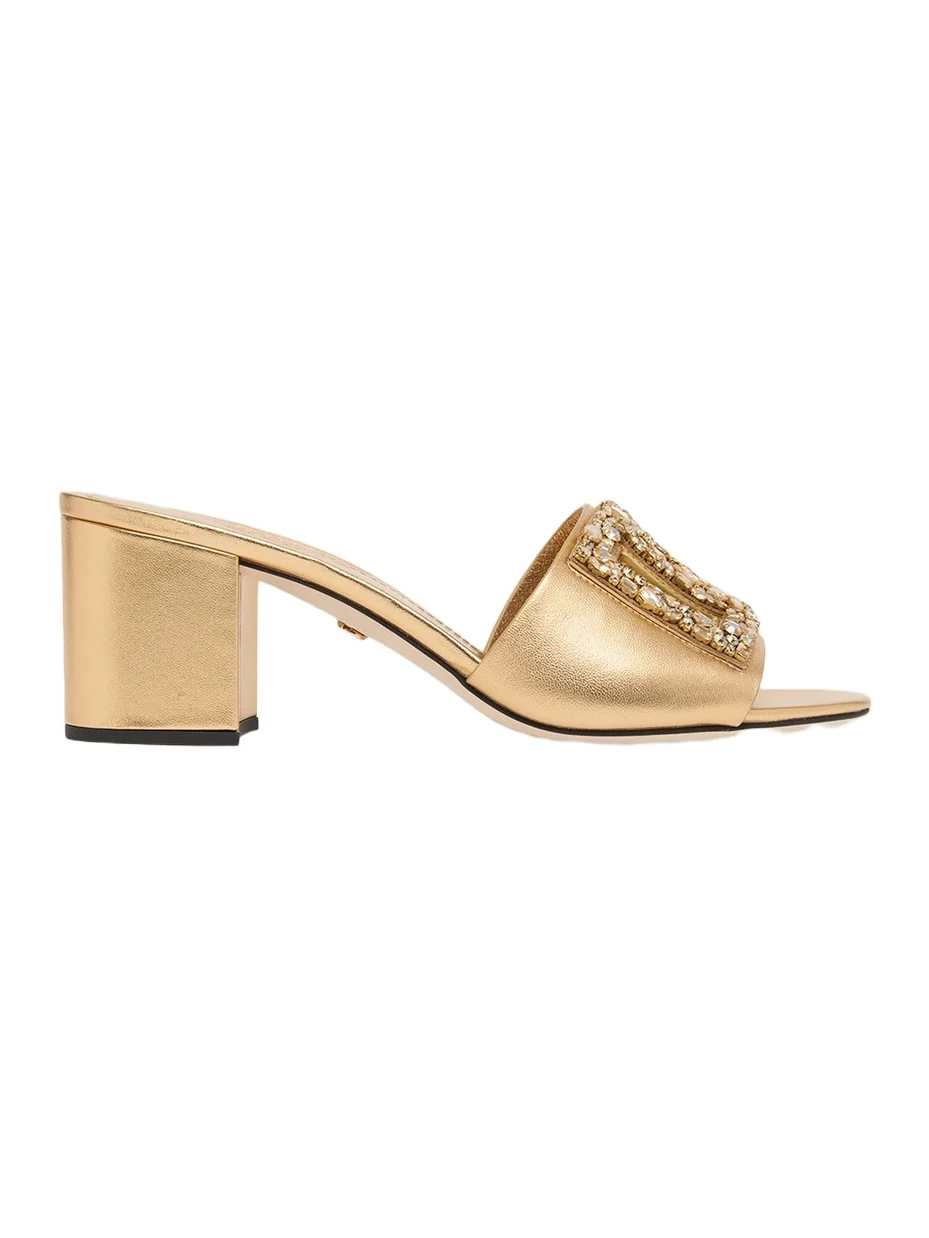 Dolce & Gabbana Women's SGX D & G Cutout Leather Sandals
