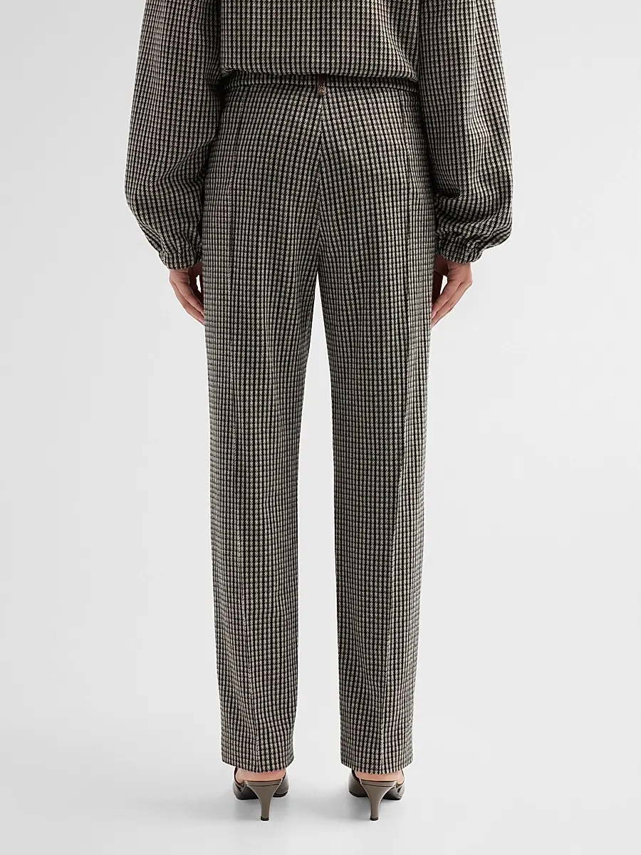 Fabiana Filippi Women's Filo Diamante Houndsooth Jersey Trousers | Thumbnail 3 Fabiana Filippi Women's Filo Diamante Houndsooth Jersey Trousers | Thumbnail 3