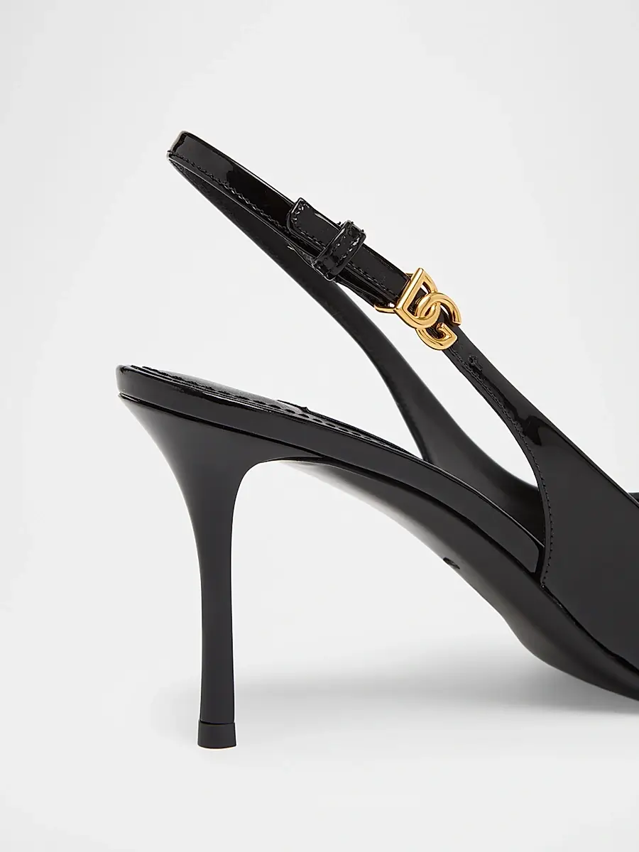 Dolce & Gabbana Women's Vernice 75MM Patent Leather Slingback Pumps | Thumbnail 5 Dolce & Gabbana Women's Vernice 75MM Patent Leather Slingback Pumps | Thumbnail 5