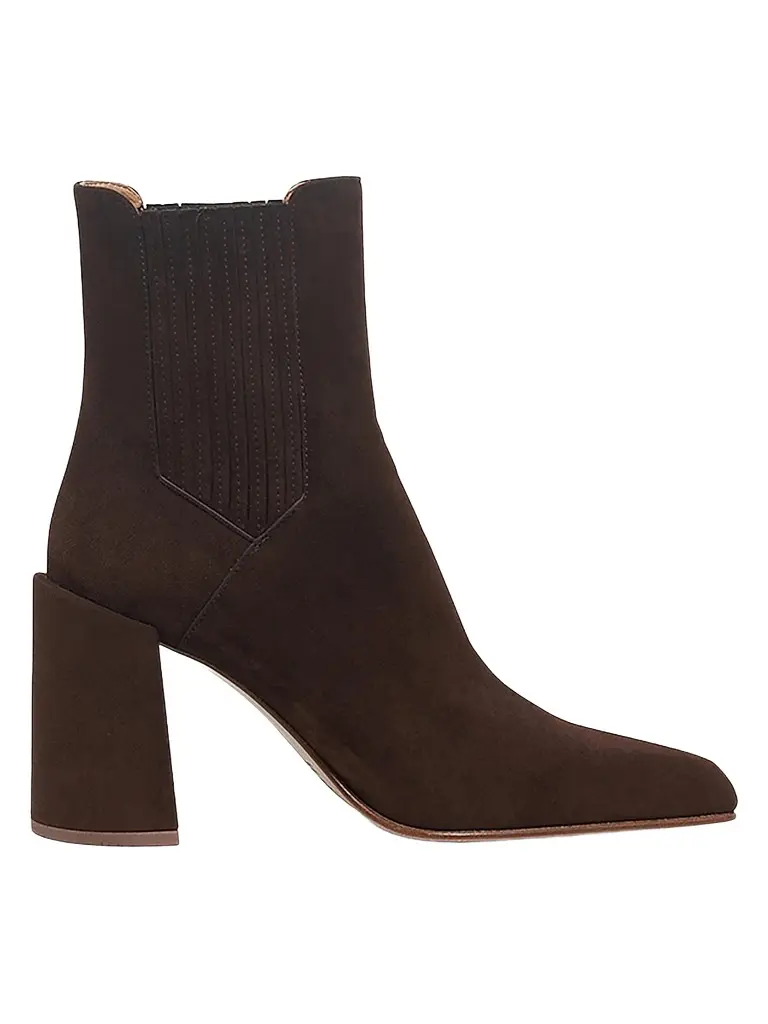 Gabriela Hearst Women's Luke 90MM Suede Ankle Boots - Dark Chocolate - Size 11 | Image 1 Gabriela Hearst Women's Luke 90MM Suede Ankle Boots - Dark Chocolate - Size 11 | Image 1