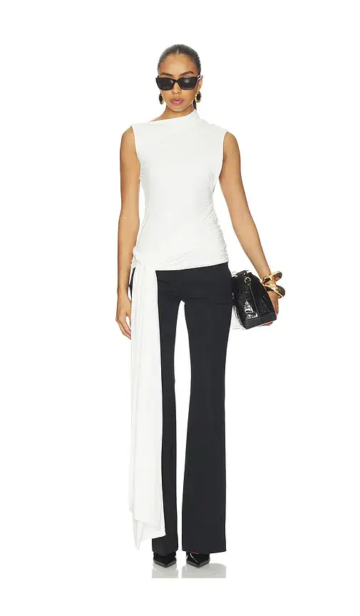 Bardot Jordan Longline Tie Top | Image 1 Bardot Jordan Longline Tie Top | Image 1