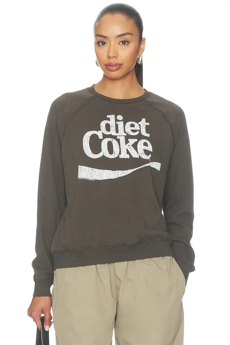 Diet Coke Raglan Crew Fleece Sweater