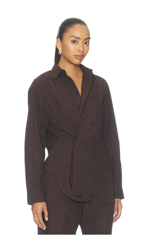 Pistola Mila Long Sleeve Button Down Wrap Top | Thumbnail 2 Pistola Mila Long Sleeve Button Down Wrap Top | Thumbnail 2