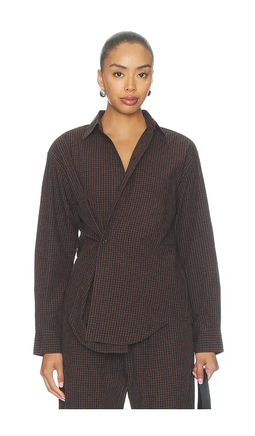Pistola Mila Long Sleeve Button Down Wrap Top | Image 1 Pistola Mila Long Sleeve Button Down Wrap Top | Image 1