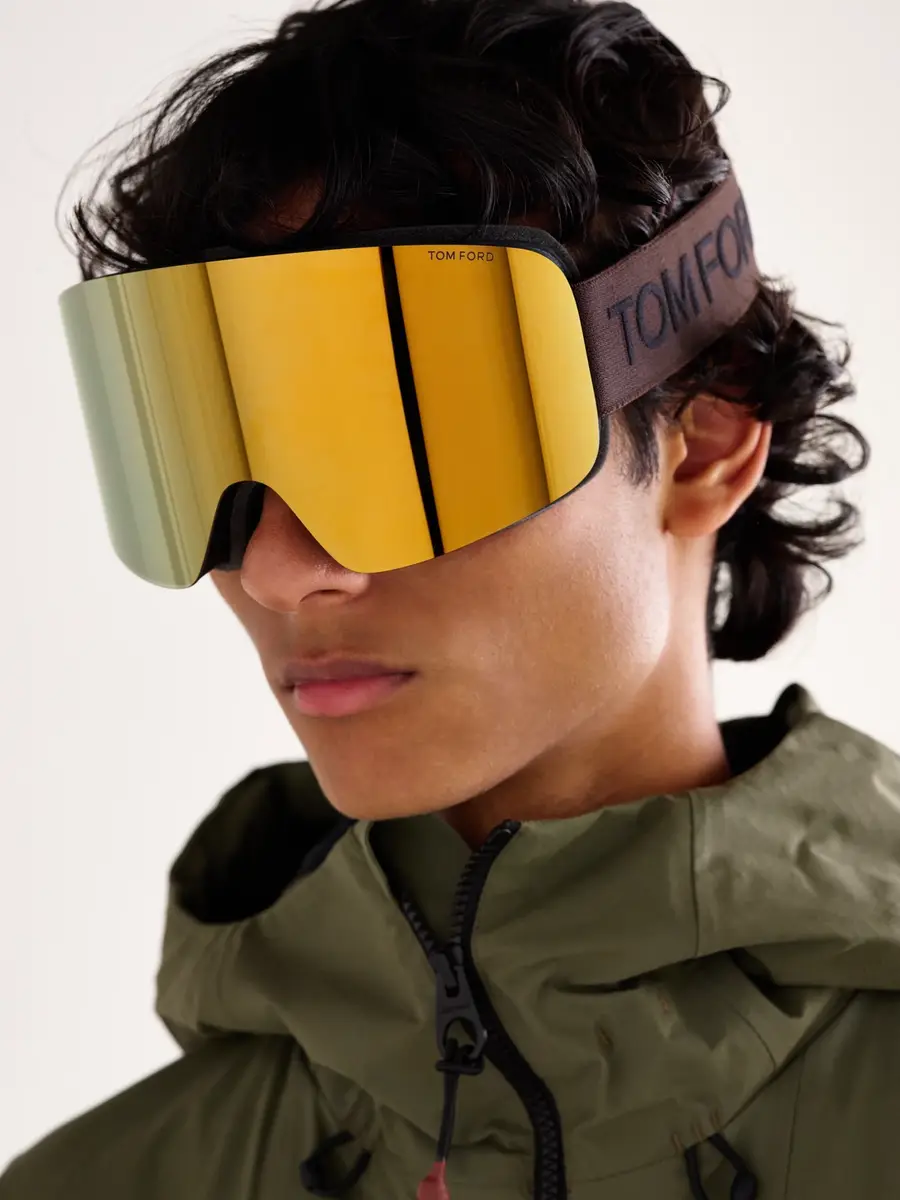 Tom Ford Logo-Jacquard Webbing-Trimmed Ski Goggles - Men | Thumbnail 2 Tom Ford Logo-Jacquard Webbing-Trimmed Ski Goggles - Men | Thumbnail 2