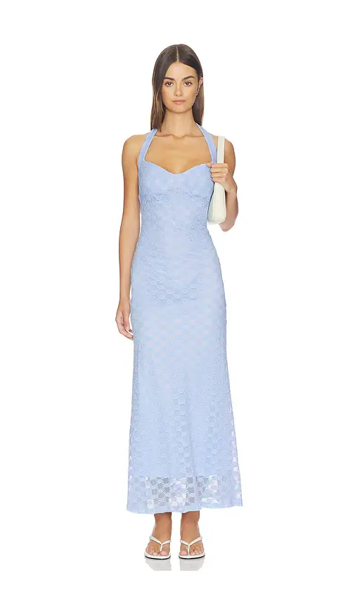 Mariko Halter Neck Midi Dress Mariko Halter Neck Midi Dress