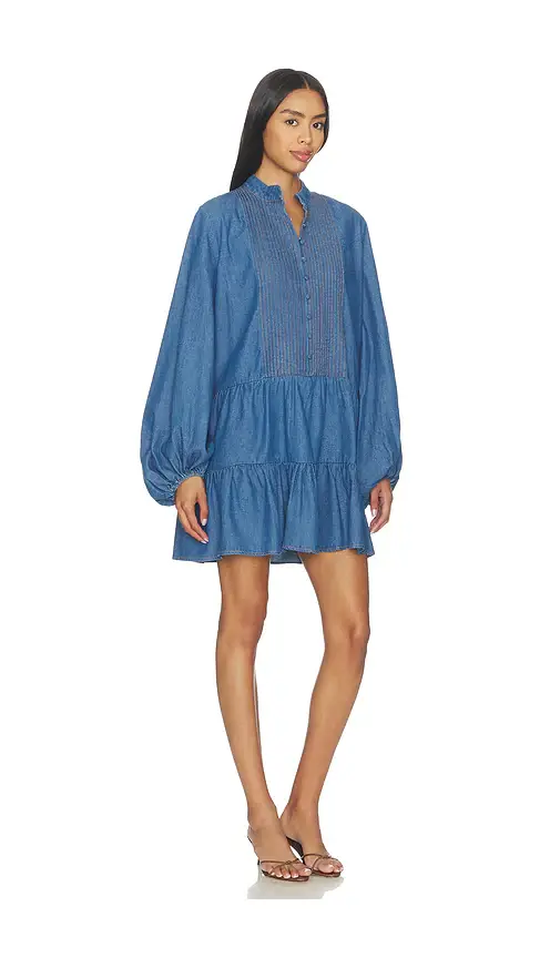 Bardot Antonia Chambray Mini Dress | Thumbnail 2