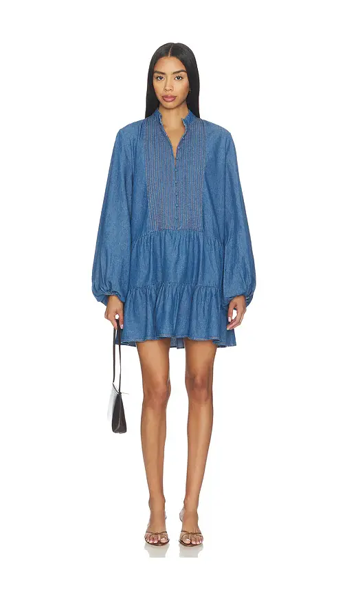 Bardot Antonia Chambray Mini Dress | Image 1 Bardot Antonia Chambray Mini Dress | Image 1