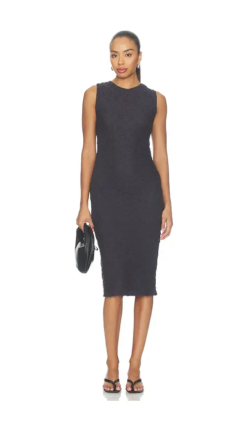 Vince Sleeveless Side Drape Dress | Image 1 Vince Sleeveless Side Drape Dress | Image 1