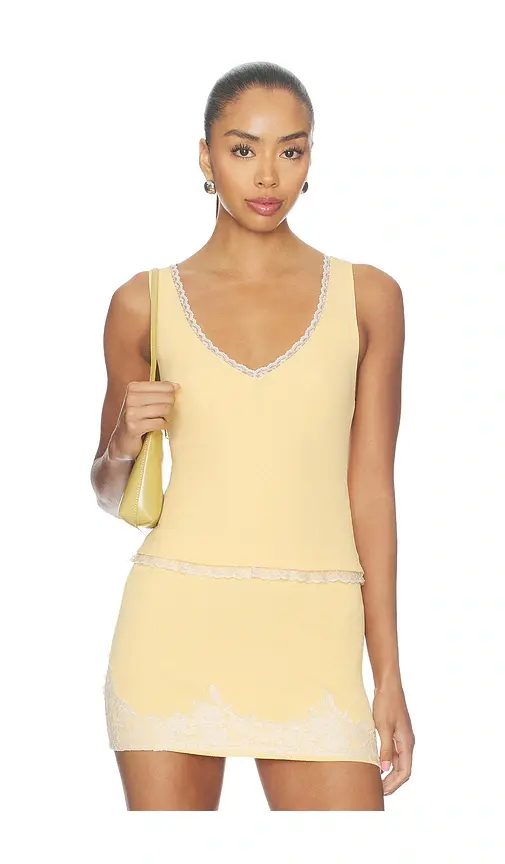 Tularosa Elia Lace Knit Tank | Image 1 Tularosa Elia Lace Knit Tank | Image 1