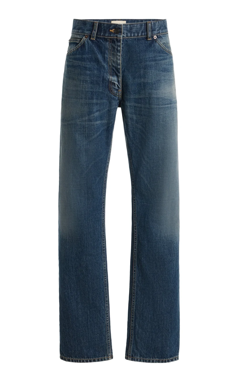 The Row Dinni Rigid Mid-Rise Straight-Leg Jeans
