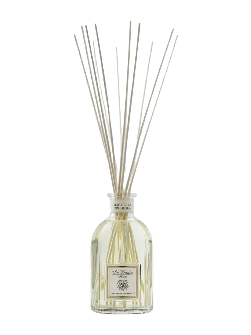DR. VRANJES FIRENZE 42.2 oz. Magnolia Orchidea Glass Bottle Home Fragrance Diffuser
